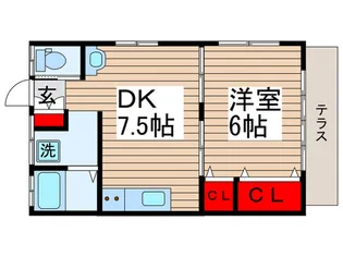 第2メゾン若竹【1階】の間取り