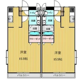 ペティート【1階】の間取り