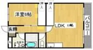 大阪府四條畷市南野5【マンション】の間取り