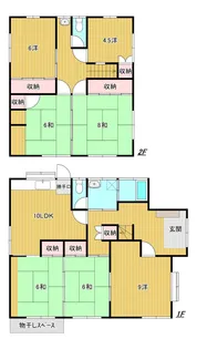 山口県下関市幡生町2【一戸建】の間取り