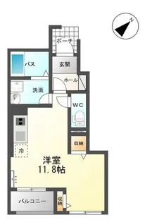 メゾンシャルムC【1階】の間取り