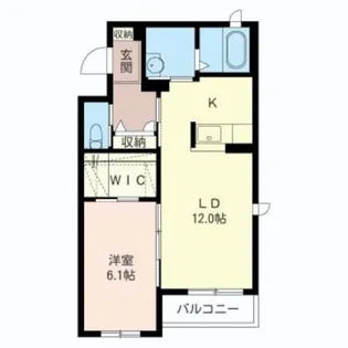 ガーネット【2階】の間取り