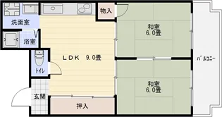 エメラルドマンション【4階】の間取り