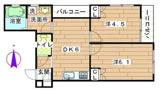 エスポワール西が丘【3階】の間取り