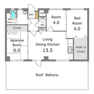 あさひレジデンス【5階】の間取り
