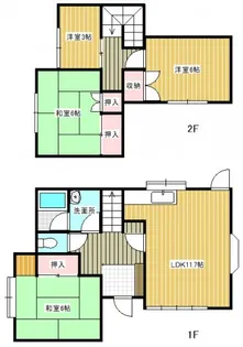 茨城県取手市野々井【一戸建】の間取り