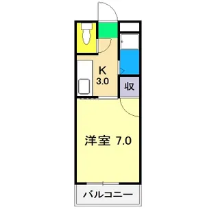 コーポAKI【3階】の間取り