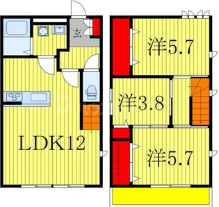 千葉県我孫子市白山1【一戸建】の間取り
