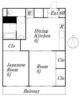 カームパレス【2階】の間取り