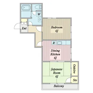 メゾンフルール【2階】の間取り