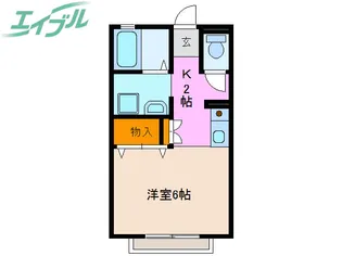 サル・ド・セジュール A棟【2階】の間取り