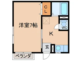 WayLandハイツ【1階】の間取り