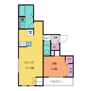 キャリアライズ湘南【1階】の間取り