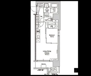 プラウドフラット大井町【9階】の間取り