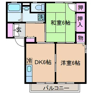 神奈川県横浜市港北区大倉山6【アパート】の間取り