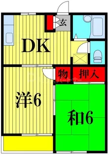 フラーリッシュ・コーポ【1階】の間取り