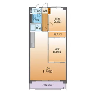 グランシード中町【4階】の間取り