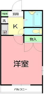 レジデンスジュネス【1階】の間取り