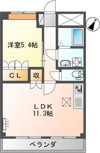 アーバニーハイムI【1階】の間取り