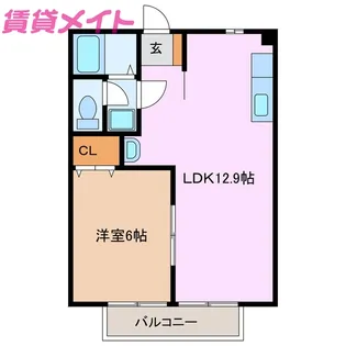 ファミール小杉II【1階】の間取り