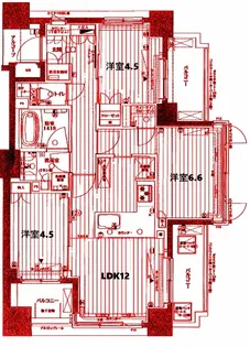 セルアージュ横濱鶴見アストレ【9階】の間取り
