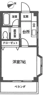 マイルーム玉川【2階】の間取り