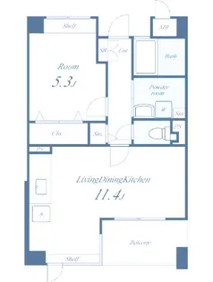 パリセーズ【4階】の間取り