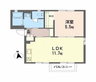 ファミールM・K-A【1階】の間取り