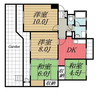 千葉県千葉市美浜区真砂2【マンション】の間取り