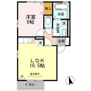 Alliga10【2階】の間取り