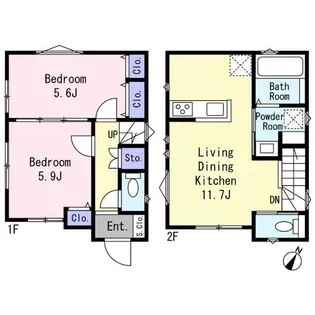 埼玉県八潮市大字古新田【一戸建】の間取り