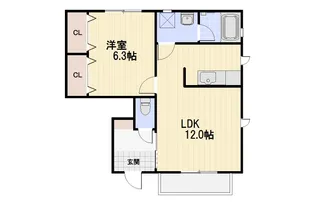 月桂樹(ローリエ)の街A棟【1階】の間取り