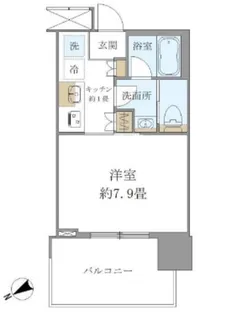 1Rの間取り画像