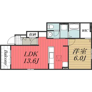 千葉県富里市御料【アパート】の間取り