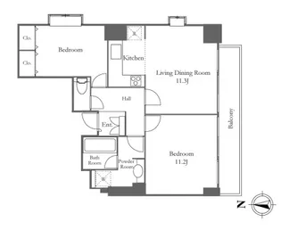 品川プリンスレジデンス【6階】の間取り