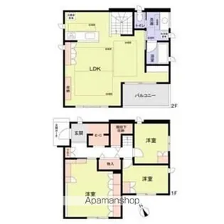 千葉県市川市八幡6【一戸建】の間取り