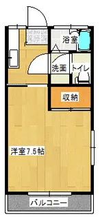 福島県郡山市長者2【アパート】の間取り