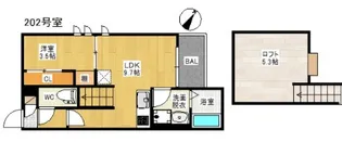 広島県広島市東区尾長東2【アパート】の間取り