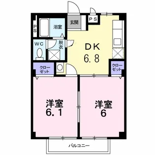 アドミラブール【1階】の間取り