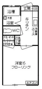 ユベントス北の台【2階】の間取り