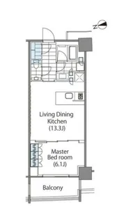 東京都新宿区新宿6【マンション】の間取り