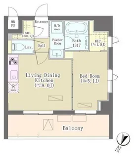 パークレジデンス三軒茶屋の間取り