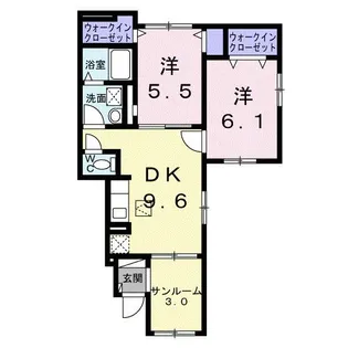 ウィステリアガーデン【1階】の間取り