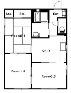 リバティヒルズ D棟【1階】の間取り