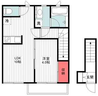 1LDKの間取り画像