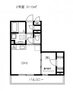 Serie(セリエ)皆実【2階】の間取り