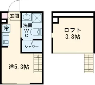 クレシア関町【1階】の間取り