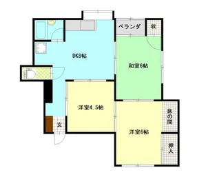 コーポアイランド【1階】の間取り