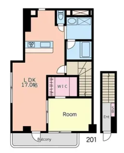 神奈川県横浜市神奈川区高島台【マンション】の間取り