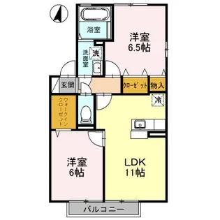 サンボナール【2階】の間取り